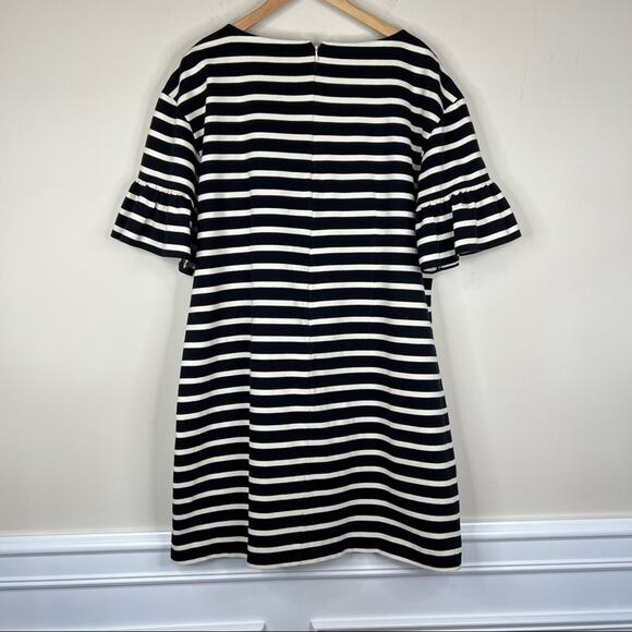 J. Crew Black and White Striped Midi Dress - Picture 4 of 11